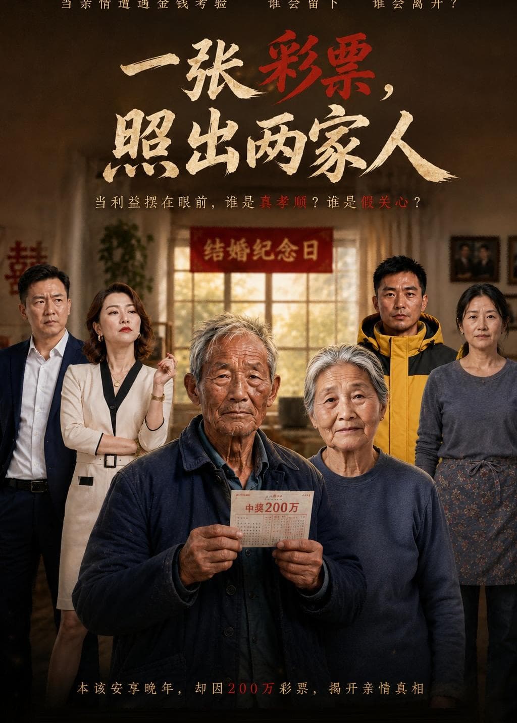 一张彩票,照出两家人