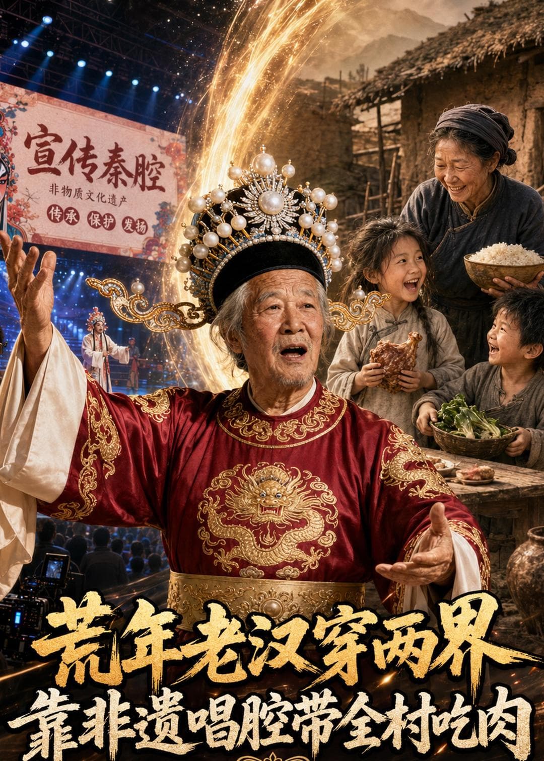 荒年老汉穿两界：靠非遗唱腔带全村吃肉