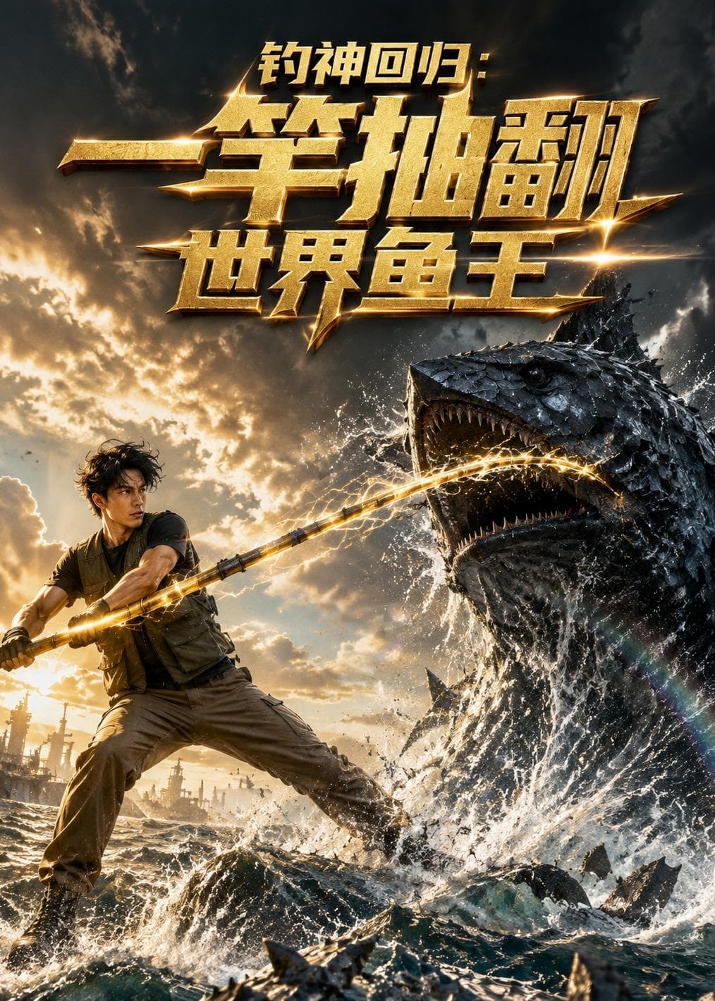 钓神回归:一杆抽翻世界鱼王
